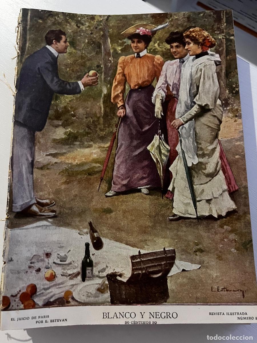 Coleccionismo de revista Blanco y Negro: BLANCO Y NEGRO. N&ordm; 859. A&Ntilde;O 1907. RECEPCI&Oacute;N ACAD&Eacute;MICA, UN BANQUETE. LA EXPOSICI&Oacute;N DEL C&Iacute;RCULO.. LEER
