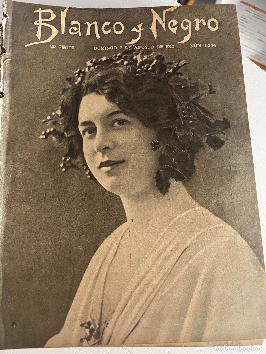 Coleccionismo de revista Blanco y Negro: BLANCO Y NEGRO. N&ordm; 1004. A&Ntilde;O 1910. EL VERANEO DE LA FAMILIA REAL. ACTUALIDAD MADRILE&Ntilde;A. ESPA&Ntilde;.. LEER