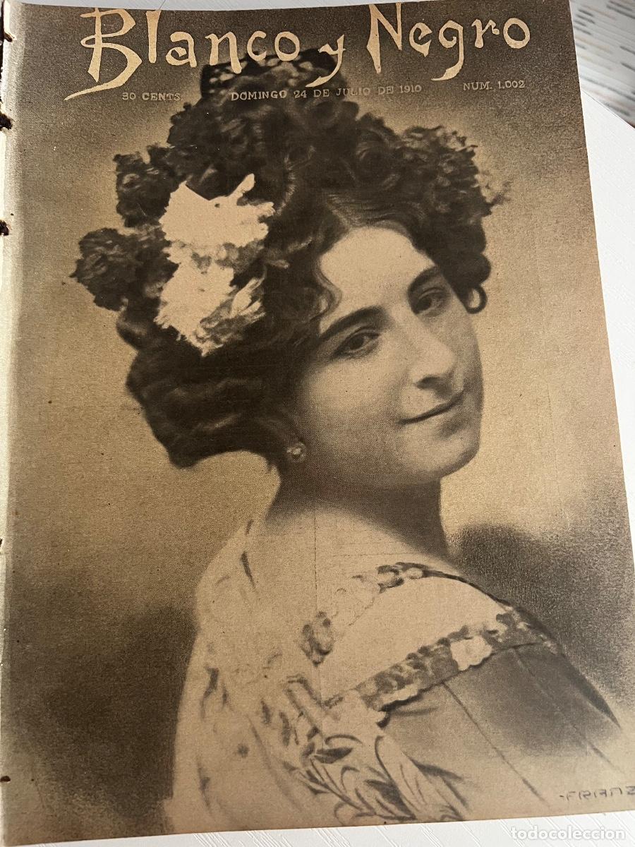 Coleccionismo de revista Blanco y Negro: BLANCO Y NEGRO. N&ordm; 1002. A&Ntilde;O 1910. HUELGA DE BILBAO. EXPOSICI&Oacute;N DE VALENCIA. LAS REGATAS DE S.. LEER