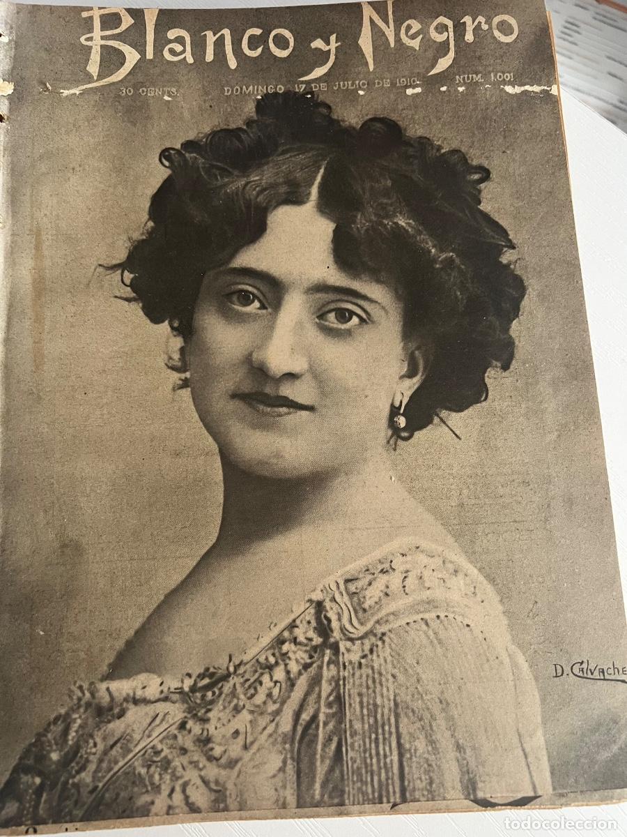 Coleccionismo de revista Blanco y Negro: BLANCO Y NEGRO. N&ordm; 1001. A&Ntilde;O 1910. HOMENAJE PERIOD&Iacute;STICO A BURELL. EL SPORT EN MADRID. MONUME.. LEER