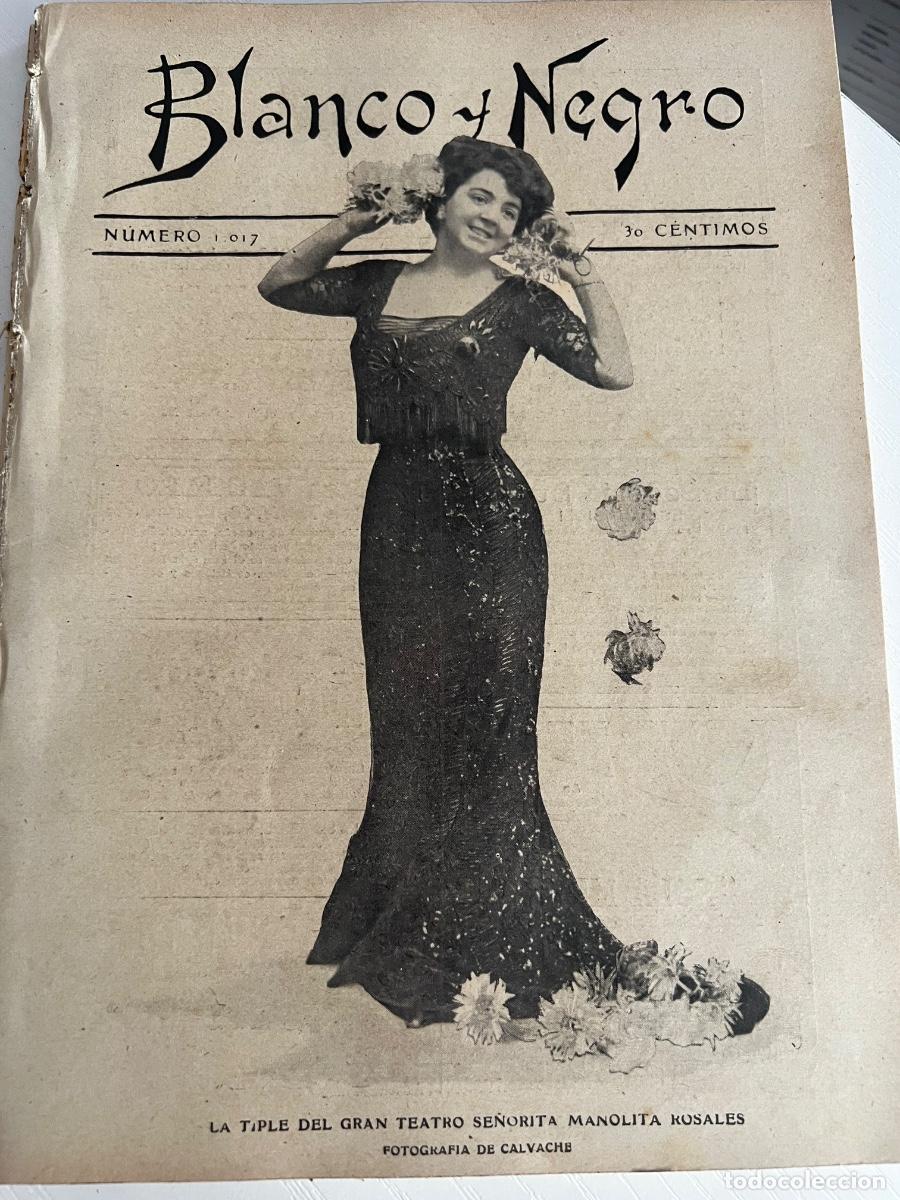 Coleccionismo de revista Blanco y Negro: BLANCO Y NEGRO. N&ordm; 1017. A&Ntilde;O 1910. UN TORERO AVIADOR. FIESTA MILITAR EN MADRID. LA EMBAJADA I.. LEER