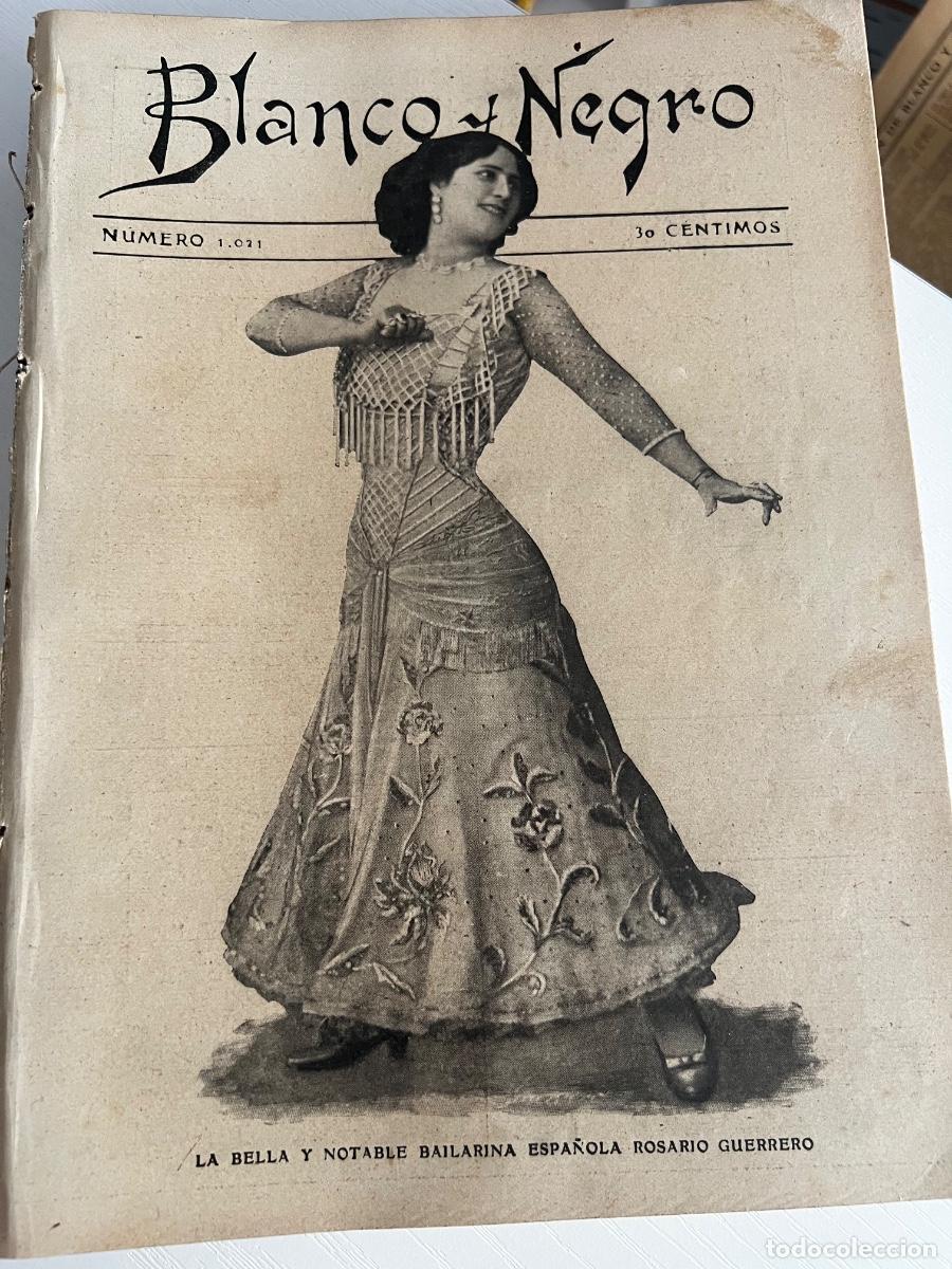 Coleccionismo de revista Blanco y Negro: BLANCO Y NEGRO. N&ordm; 1021. A&Ntilde;O 1910. FAMILIA REAL DE B&Eacute;LGICA. RETRATOS DE ACTUALIDAD. TEATRO ROMANO M&Eacute;