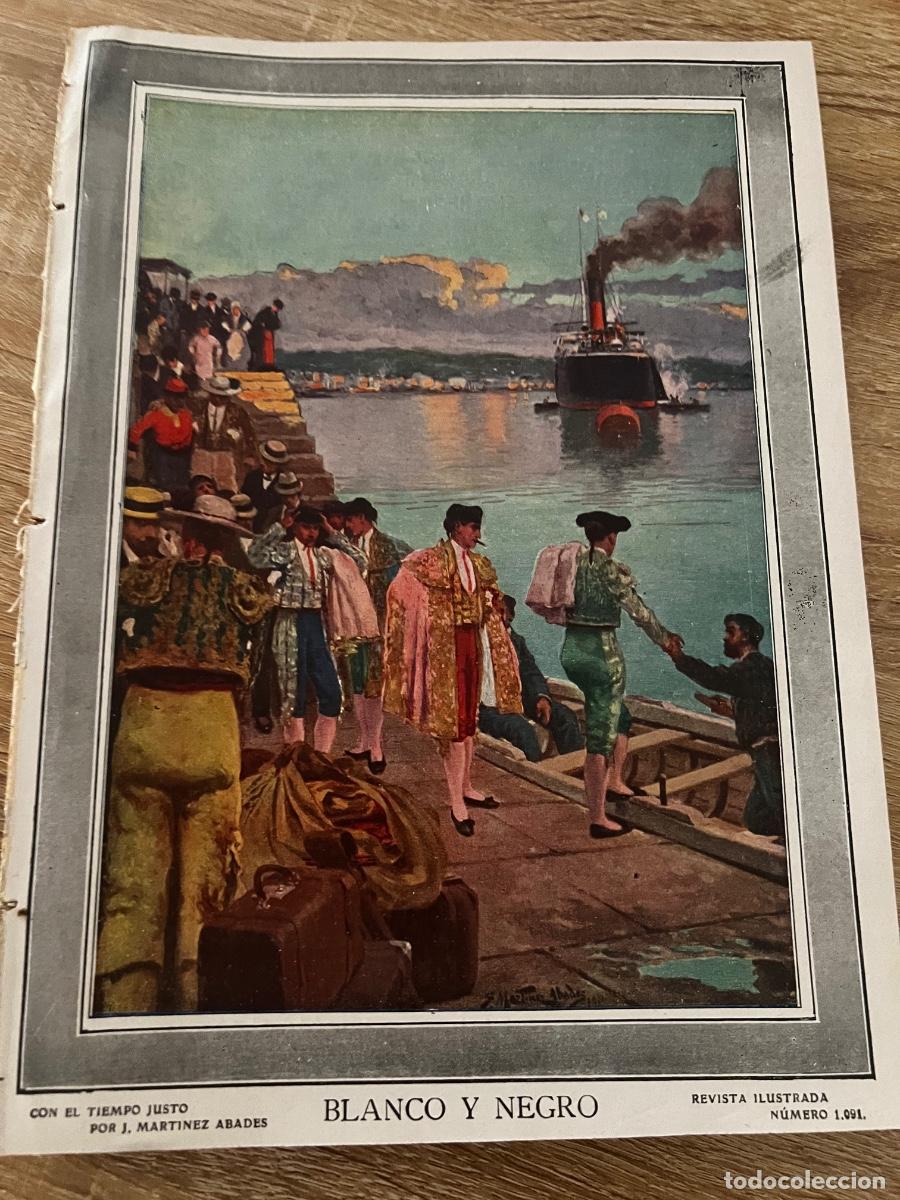 Coleccionismo de revista Blanco y Negro: BLANCO Y NEGRO. N&ordm; 1091. A&Ntilde;O 1912. LA SEMANA SANTA EN JERUSALEN. LOS DIESTROS DEL ABONO EN MA.. LEER