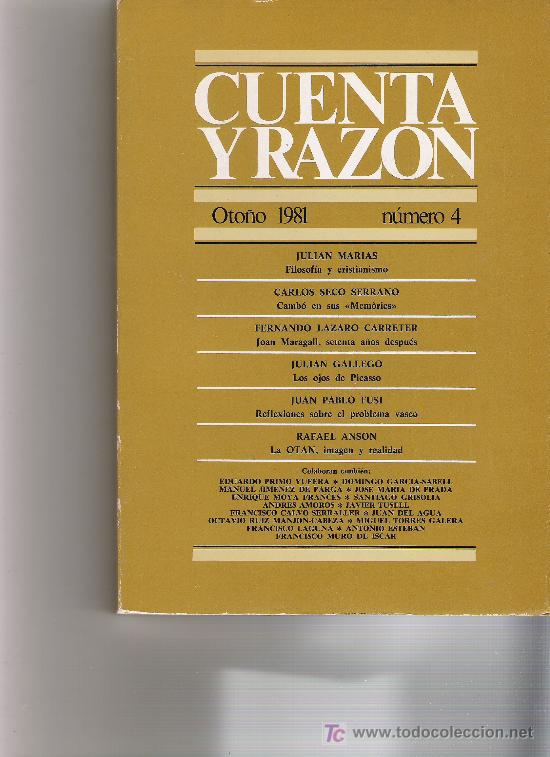 Coleccionismo de revista Cambio 16: CUENTA Y RAZON N&ordm; 4 - Foto 1
