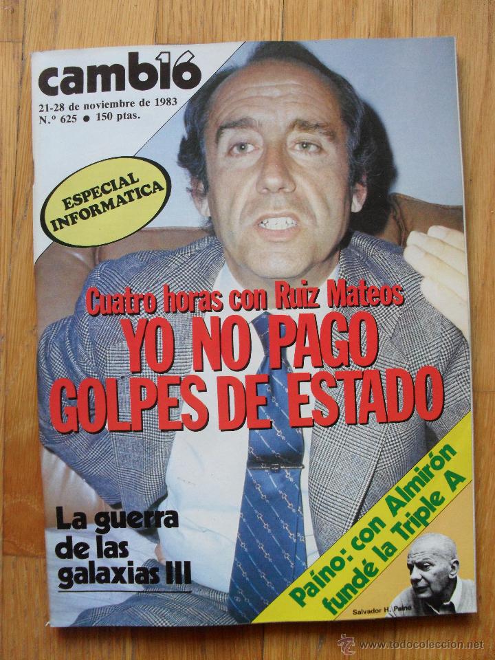 revista cambio 16, noviembre 1983, numero 625 Comprar Revista Cambio