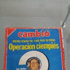 Coleccionismo de Revista Cambio 16: REVISTA AÑO 1987 CAMBIO 16 N° 818 OPERACIÓN CIENPIES PERICO DELGADO CICLISTA XABIER ARZALLUS. Lote 57873455