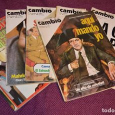 Coleccionismo de Revista Cambio 16: LOTE 6 REVISTAS CAMBIO 16 / CAMB16 - AÑOS 70 Y 80 - PERIODO POLITICO Y SOCIAL MUY INTERESANTE - L01. Lote 89215352