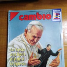Coleccionismo de Revista Cambio 16: REVISTA CAMBIO 16 - Nº 1068 MAYO 1992 - LA FIESTA DEL OPUS DIVIDE A LA IGLESIA - UN SANTO DE ALTA VE