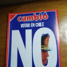 Coleccionismo de Revista Cambio 16: REVISTA CAMBIO 16 - Nº 880 OCTUBRE 1988 - VOTAR EN CHILE : NO - AP : NI UNA A DERECHAS