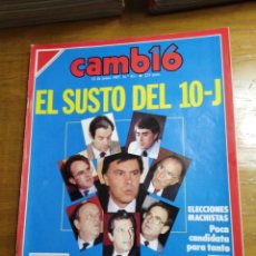 Coleccionismo de Revista Cambio 16: REVISTA CAMBIO 16 - Nº 811 JUNIO 1987 - EL SUSTO DEL 10-J - ELECCIONES MACHISTAS