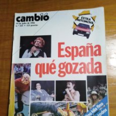 Collezionismo di Rivista Cambio 16: REVISTA CAMBIO 16 Nº 555 JULIO 1982 - ESPAÑA QUE GOZADA- EXTRA AUTOMÓVIL - UCD. Lote 215646227