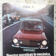 Collezionismo di Rivista Cambio 16: PUBLICIDAD AUTOMOVILES. ANUNCIO DE SIMCA 1200 . RECORTE DE CAMBIO 16, MARZO 1975. Lote 300298798