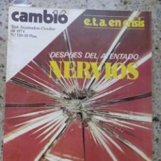 Coleccionismo de Revista Cambio 16: REPERCUSIONES DEL ATENTADO DE LA CAFETERIA ROLANDO, CALLE CORREO. RECORTE CAMBIO 16, SEPTIEMBRE 1974. Lote 313859083