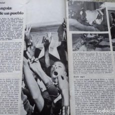 Coleccionismo de Revista Cambio 16: DIFICULTADES DE ANGOLA ANTE LA INDEPENDENCIA. INFORME 4 PAGINAS RECORTE CAMBIO 16 SEPTIEMBRE 1974. Lote 313871973