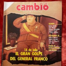 Coleccionismo de Revista Cambio 16: REVISTA CAMBIO 16 Nº 764. 21 DE JULIO DE 1.986. EL GRAN GOLPE DEL GENERAL FRANCO. Lote 356284460
