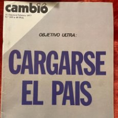 Coleccionismo de Revista Cambio 16: REVISTA CAMBIO 16 Nº 269. ENERO/FEBRERO DE 1.977. CARGARSE EL PAÍS. Lote 325839238