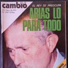 Coleccionismo de Revista Cambio 16: CAMBIO 16 Nº 230 - AÑO 1976 - ARIAS LO PARA TODO - REFERENDUM A ENCUESTA