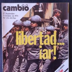 Coleccionismo de Revista Cambio 16: CAMBIO 16 Nº 251 - AÑO 1976 - ORDEN PUBLICO