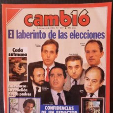 Coleccionismo de Revista Cambio 16: CAMBIO 16 Nº 857 - AÑO 1988 - ELECCIONES EN CATALUÑA - JULIO IGLESIAS -
