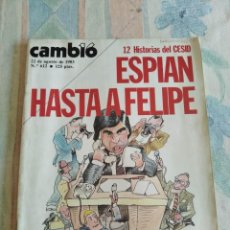 Coleccionismo de Revista Cambio 16: CAMBIO 16. DOCE HISTORIAS DEL CESID, ESPÍAN HASTA A FELIPE. 22 AGOSTO 1983. Nº 612. LEER.