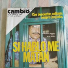 Coleccionismo de Revista Cambio 16: CAMBIO 16. JOSÉ MARÍA HUMBERT, SI HABLO ME MATAN. 29 AGOSTO 1983. Nº 613. LEER.