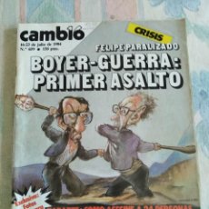 Coleccionismo de Revista Cambio 16: CAMBIO 16. BOYER-GUERRA: PRIMER ASALTO. 16-23 JULIO 1984. Nº 659. LEER.