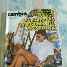 Coleccionismo de Revista Cambio 16: CAMBIO 16. LA EXTRAÑAS VACACIONES DEL PRESIDENTE. 13-20 AGOSTO 1984. Nº 663. LEER.
