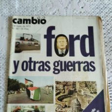 Coleccionismo de Revista Cambio 16: CAMBIO 16. FORD Y OTRAS GUERRAS. 2-8 JUNIO 1975. Nº 182. LEER.. Lote 338893578