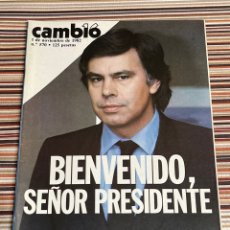 Coleccionismo de Revista Cambio 16: CAMBIO16. Nº 570. 1 NOVIEMBRE 1982 BIENVENIDO, SEÑOR PRESIDENTE. HABEMUS PAPA.