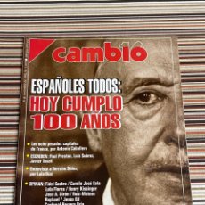 Coleccionismo de Revista Cambio 16: REVISTA CAMBIO 16 - N° 1097 - 30 NOVIEMBRE 1992 - CENTENARIO DE FRANCO
