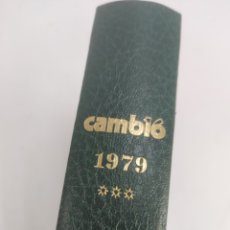 Coleccionismo de Revista Cambio 16: L-6439. TOMO CAMBIO16. AÑO 1979. CON 12 REVISTAS. DE JUNIO A SEPTIEMBRE. Lote 351428294