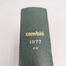 Coleccionismo de Revista Cambio 16: L-4587. TOMO CAMBIO16. AÑO 1977. CON 13 REVISTAS. DE MARZO A JUNIO. Lote 352986669