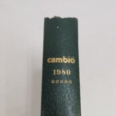 Coleccionismo de Revista Cambio 16: L-1008. UN TOMO CON 7 REVISTAS CAMBIO16. 1980. DE NOVIEMBRE A DICIEMBRE. Lote 353000739