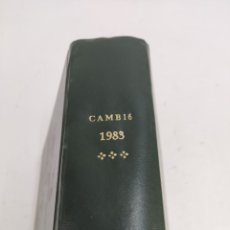 Coleccionismo de Revista Cambio 16: L-1186. TOMO CAMBIO16. AÑO 1983. CON 12 REVISTAS. DE JUNIO A AGOSTO. Lote 353022304
