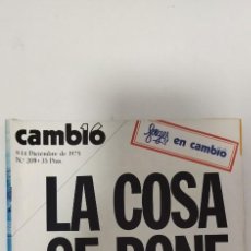 Coleccionismo de Revista Cambio 16: REVISTA CAMBIO 16. NRO. 209. 1975. Lote 361769735