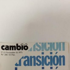 Coleccionismo de Revista Cambio 16: REVISTA CAMBIO 16. NRO. 206. 1975. Lote 361777075