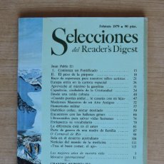 Coleccionismo de Revista Cambio 16: REVISTA SELECCIONES DEL READER`S DIGEST, TOMO LXXVII Nº458, FEBRERO 1979 L5921. Lote 365983561