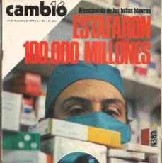 Coleccionismo de Revista Cambio 16: CAMBIO 16. Nº 366. USA: LAS SECTAS DE LA MUERTE / MÚSICA: BEATLES DE SALDO. 10 DCBRE. 1978.(P/B53). Lote 380521079