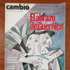 Coleccionismo de Revista Cambio 16: CAMBIO 16 Nº 388 DE 1979- EL ABRAZO DE GUERNICA, SEAT SPORT 1430, JONATHAN BLACK, MAUTHAUSE. POP. Lote 399959514