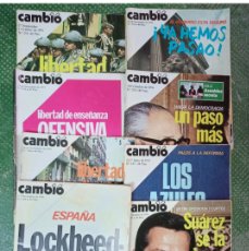 Coleccionismo de Revista Cambio 16: LOTE 8 REVISTAS CAMBIO 16 1976