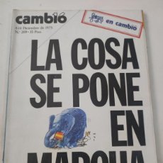 Coleccionismo de Revista Cambio 16: REVISTA CAMBIO 16. NÚMERO 209. 1975