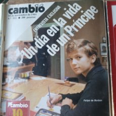 Coleccionismo de Revista Cambio 16: REVISTA CAMBIO 16 1981, NÚMERO 522 Y E TEA