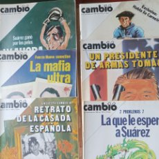 Coleccionismo de Revista Cambio 16: REVISTA CAMBIO 16 1980, NÚMEROS 424, 429, 444, 457, 467, 470