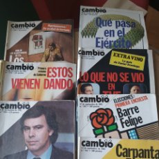 Coleccionismo de Revista Cambio 16: CAMBIO 16, OTOÑO 1982, NÚMEROS 563, 565, 566, 568, 570, 576,578