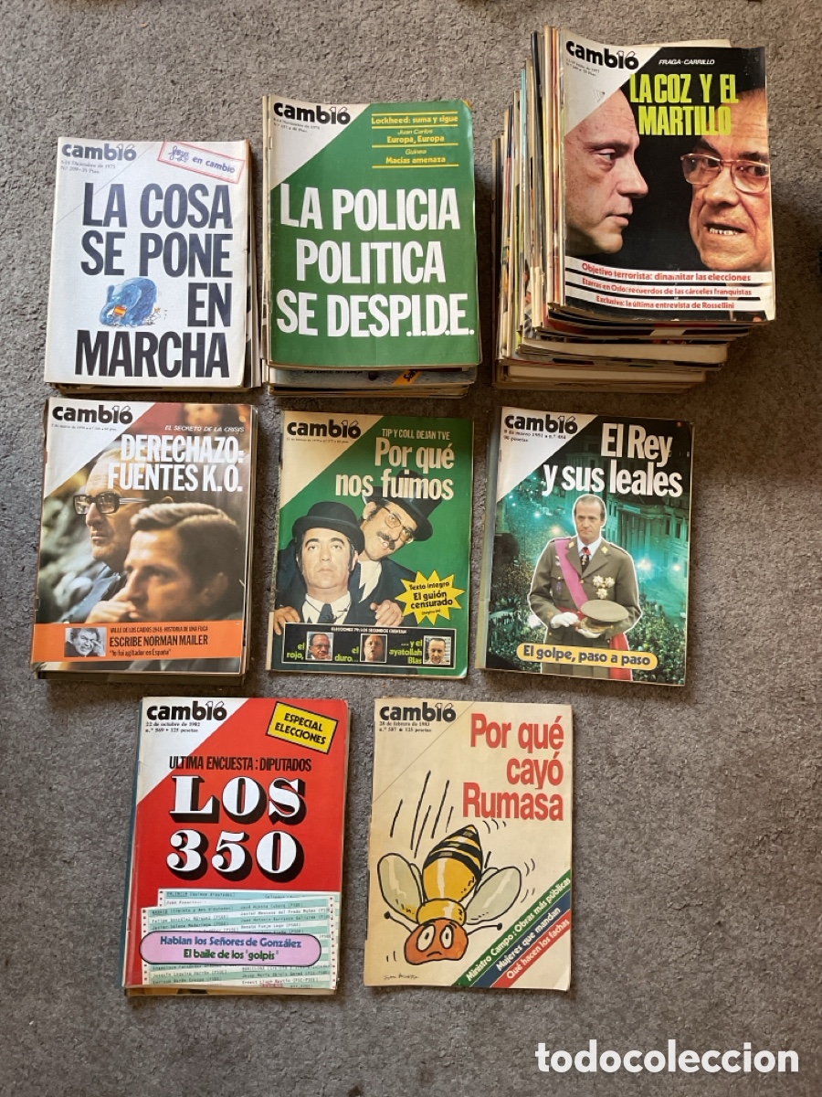 Coleccionismo de Revista Cambio 16: 97 revistas CAMBIO 16 / 1975-1983