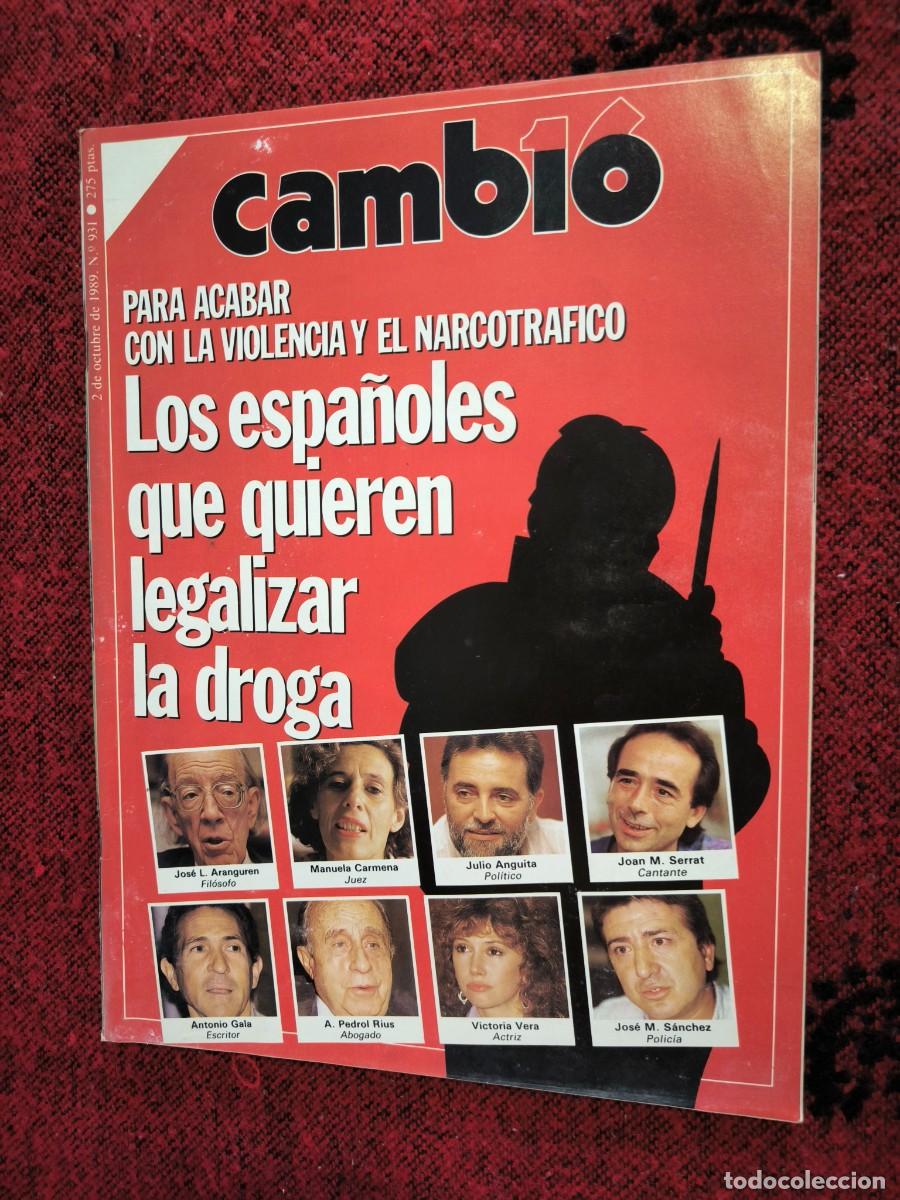 Colecionismo da Revista Cambio 16: Revista Cambio 16 N&ordm; 931 Octubre 1989 | Legalizaci&oacute;n De La Droga, ETA, Irakgate Y Pol&iacute;tica