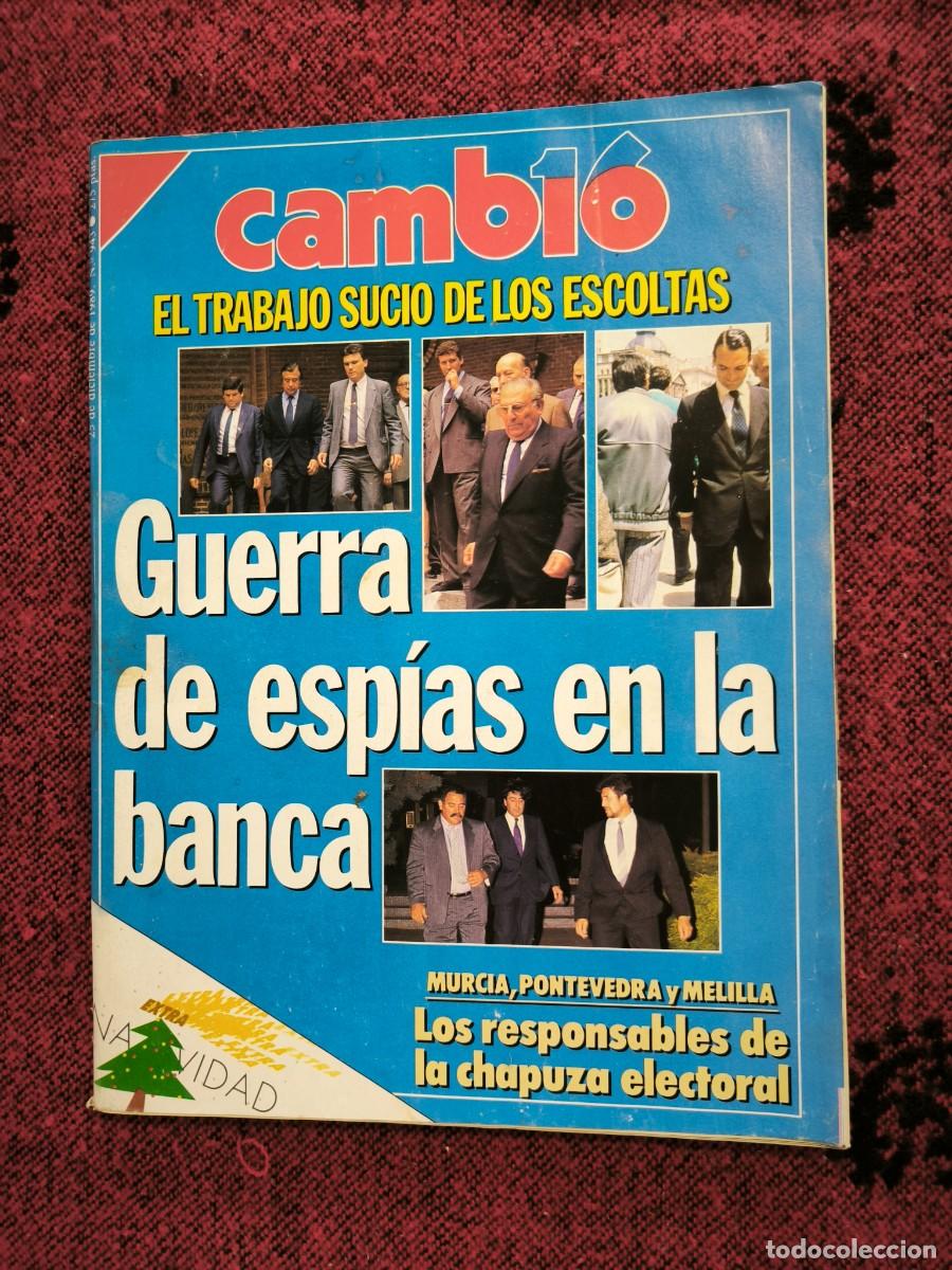 Collectionnisme de Magazine Cambio 16: Revista Cambio 16 N&ordm; 943 Diciembre 1989 | Espionaje Bancario, Banesto, Pinochet Y Econom&iacute;a