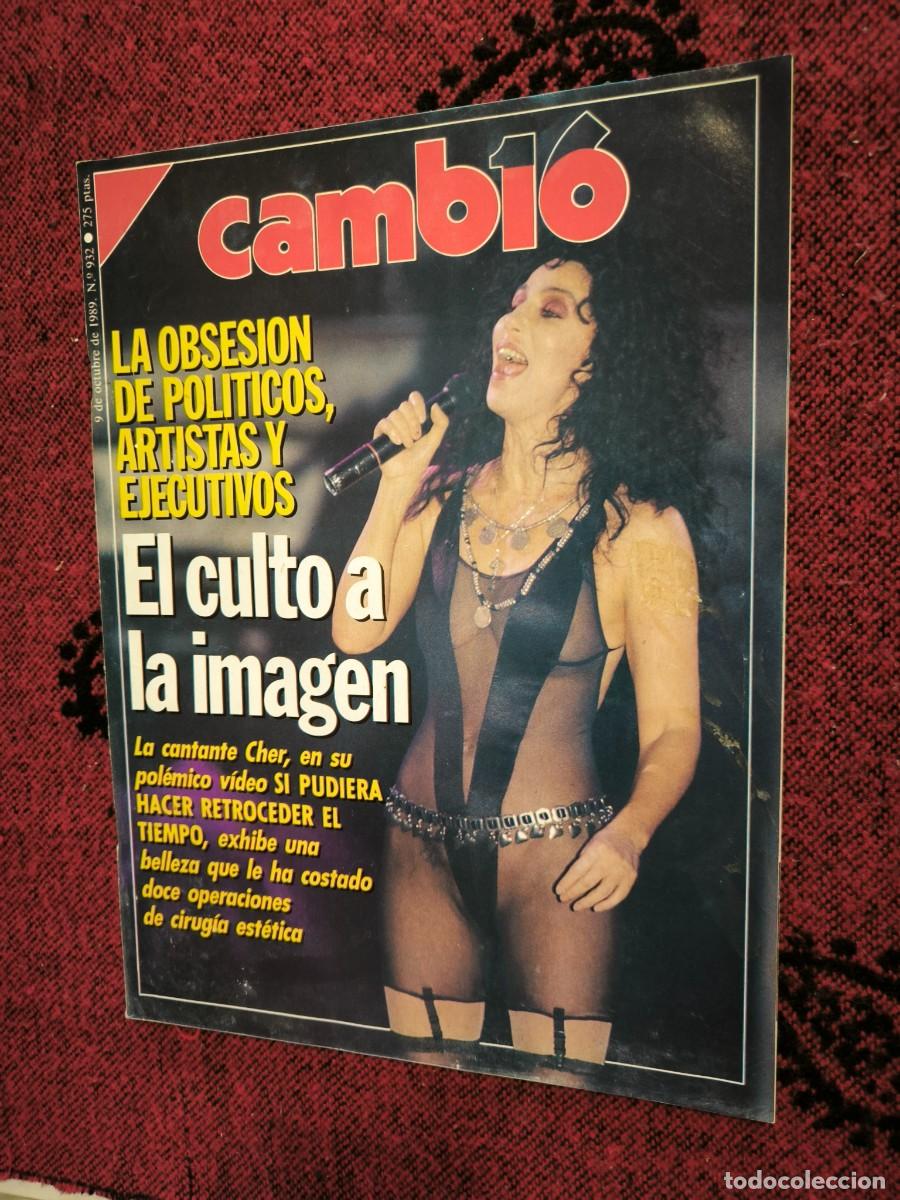 Colecionismo da Revista Cambio 16: Revista Cambio 16 N&ordm; 932 Octubre 1989 | Cher, Imagen P&uacute;blica, Pol&iacute;tica Y Actualidad