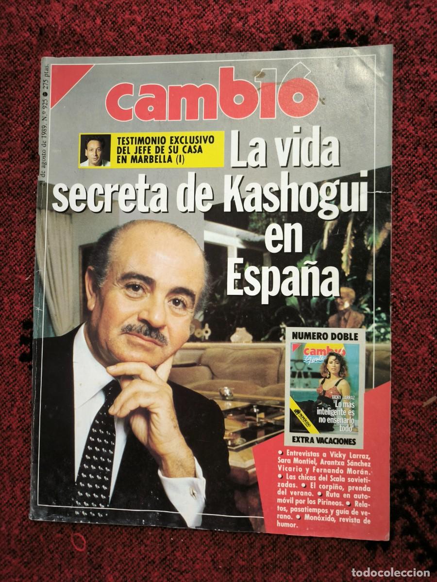Collectionnisme de Magazine Cambio 16: Revista Cambio 16 N&ordm; 925 Agosto 1989 | Khashoggi En Espa&ntilde;a, Marbella, Bush Y Berl&iacute;n