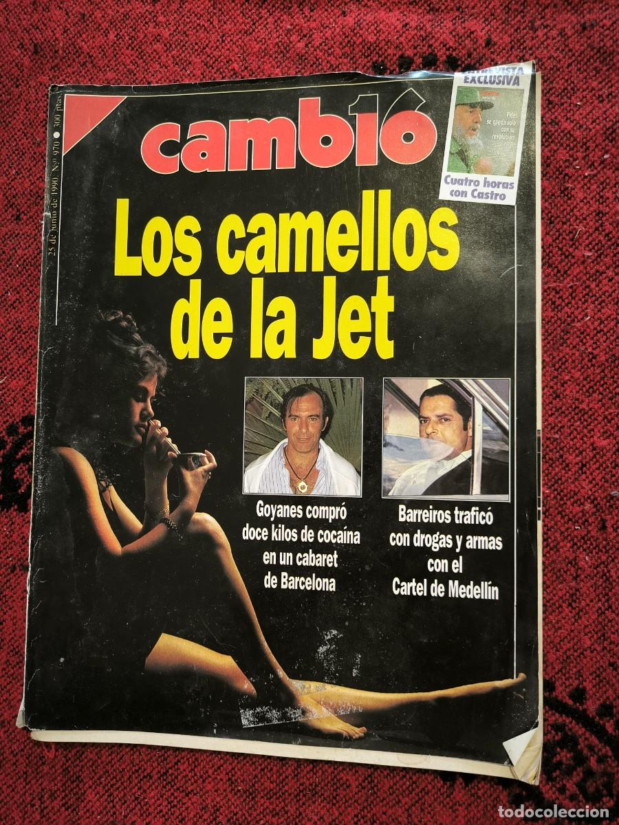 Colecionismo da Revista Cambio 16: Revista Cambio N&ordm; 970 (1990) Los Camellos De La Jet Narcotr&aacute;fico Cartel De Medell&iacute;n Castro